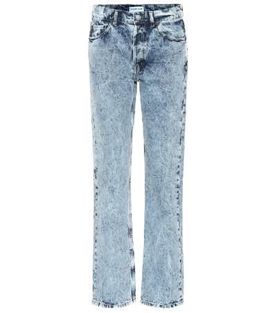 Shop Balenciaga High-rise Straight Jeans In Blue