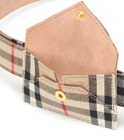 Shop Burberry Vintage Check Belt Bag In Multicoloured