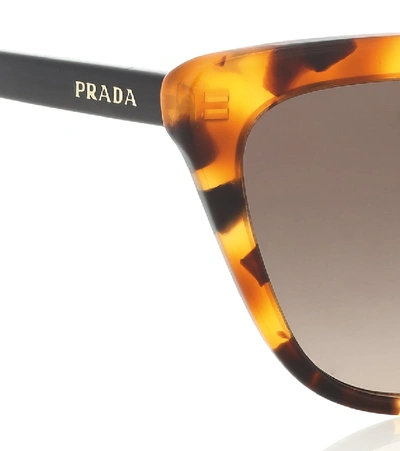 Shop Prada Ultravox Cat-eye Sunglasses In Brown