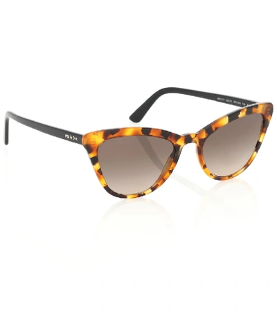 Shop Prada Ultravox Cat-eye Sunglasses In Brown