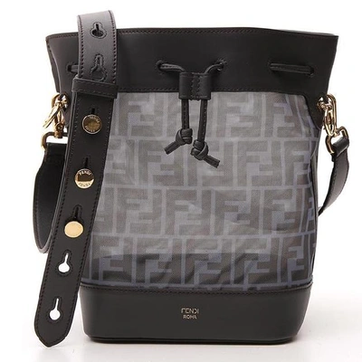 Shop Fendi Mon Trésor Mini Bucket Bag In Black