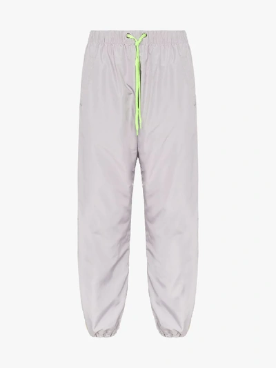 Shop Duo Ltd Neon Panel Sweatpants In Grey