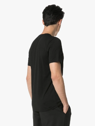 Shop Fendi Short Sleeve Logo Print T-shirt In Black