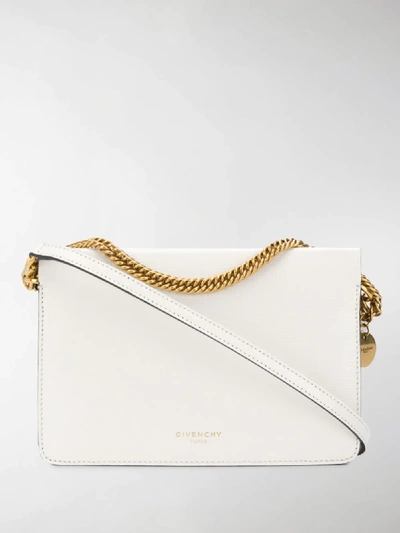 Shop Givenchy Textured Clutch Bag In White