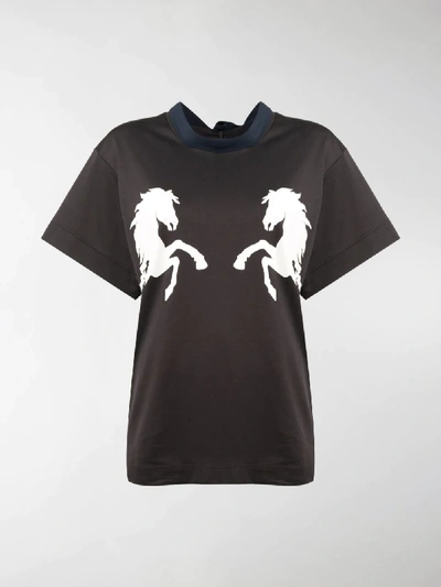 Shop Chloé Horse T-shirt In Brown