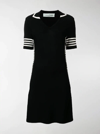 Shop Off-white Tennis Polo Dress In Black