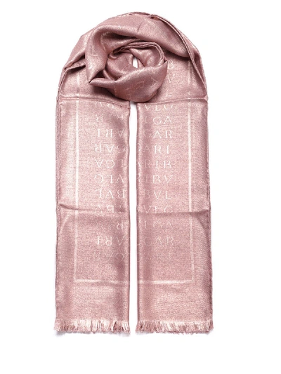 Shop Bulgari Logomania Stole In Pink