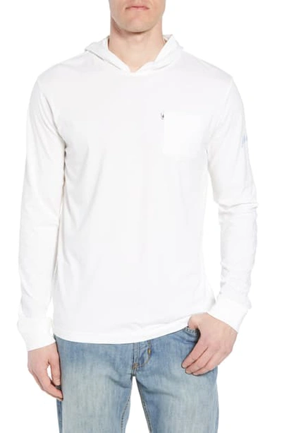 Shop Johnnie-o Eller Hooded T-shirt In White