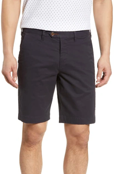 Shop Ted Baker Selshor Slim Chino Shorts In Navy