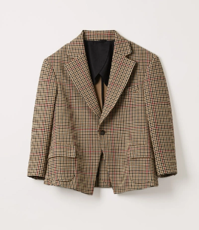 Shop Vivienne Westwood Prince Jacket Peasant Check In Multi