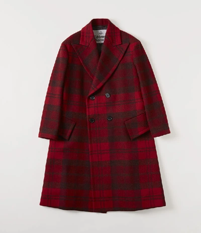 Shop Vivienne Westwood Princess Coat Red Tartan