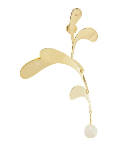 Shop Anissa Kermiche Gold-plated Mobile Dore Pearl Drop Earring