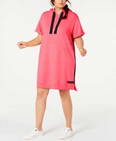 Shop Calvin Klein Performance Plus Size Hoodie Dress In Energy