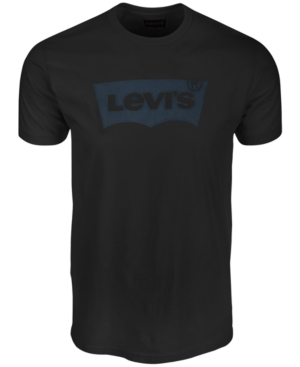 levi's black t shirt with red logo