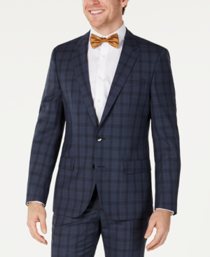 hugo boss plaid suit