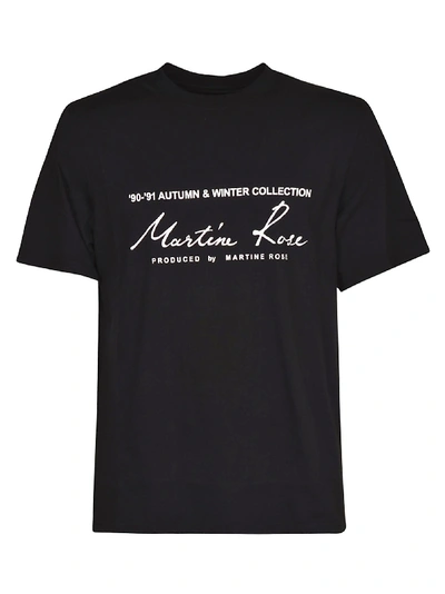 Shop Martine Rose Classic Logo T-shirt In Black