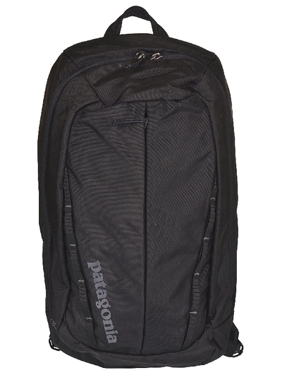 Shop Patagonia Logo Backpack In Black