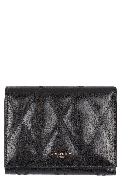 Shop Givenchy Logo Detailed Leather Wallet In Black