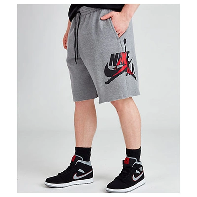 Shop Nike Jordan Men's Jumpman Classics Shorts In Grey