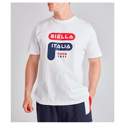 Fila Men's Biella Italia Est. T-shirt In White Size 2x-large Cotton |  ModeSens