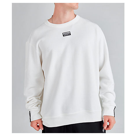 adidas white crew neck sweatshirt