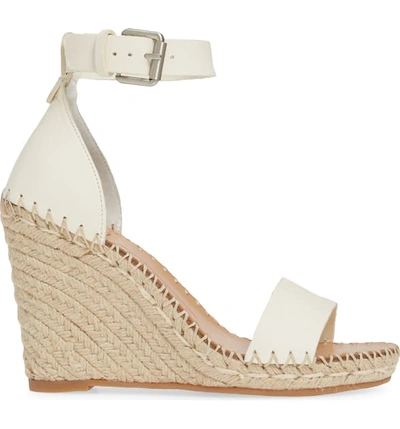 Shop Dolce Vita Noor Espadrille Wedge Sandal In White Leather