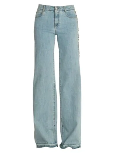 Shop Stella Mccartney Special Organic Retro Jeans In Baby Blue