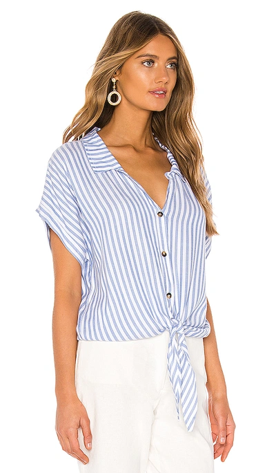 Shop Show Me Your Mumu Mike Top In Blue. In Anchor Stripe