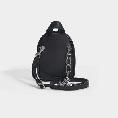 Shop Alexander Wang Attica Soft Mini Backpack Xbody In Black Lamp Nappa Leather