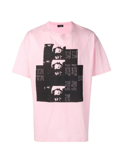 Shop Raf Simons Photo Print T-shirt In Pink