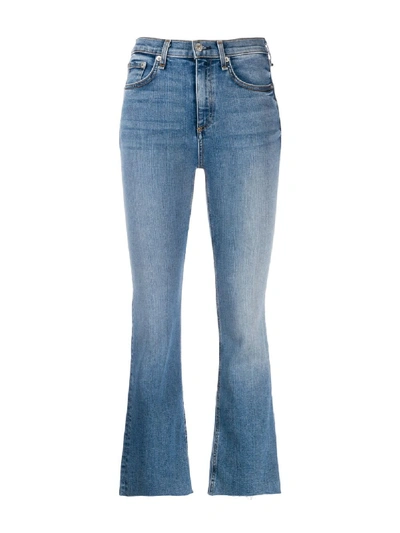 Shop Rag & Bone Skinny Cropped Jeans In Blue
