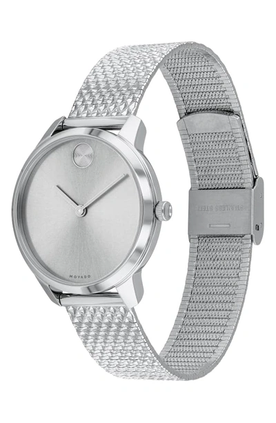 Shop Movado Bold Mesh Strap Watch, 42mm In Silver