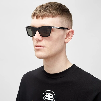 Shop Balenciaga Verso Sunglasses In Black