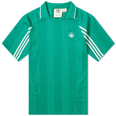 Shop Adidas Consortium X Oyster Logo Tee In Green