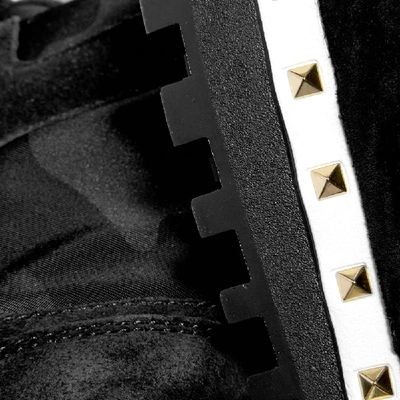 Shop Valentino Stud Sole Rockrunner Sneaker In Black
