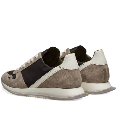 Shop Rick Owens New Vintage Lace-up Runner In Black