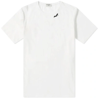 Shop Saint Laurent Bat Tee In White