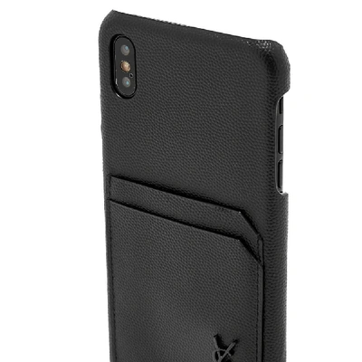 Shop Saint Laurent Ysl Metal Logo Iphone Xs Max Case In Black