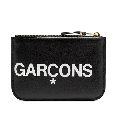 Shop Comme Des Garçons Comme Des Garcons Sa8100hl Huge Logo Wallet In Black