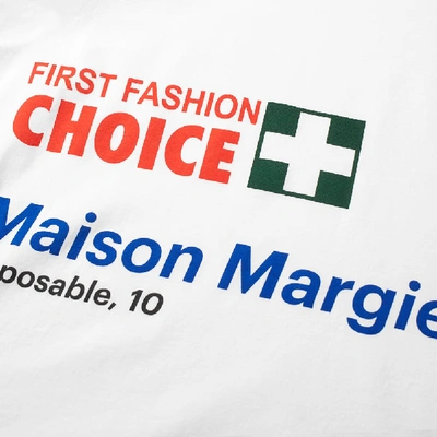 Shop Maison Margiela 10 First Fashion Choice Oversized Tee In White