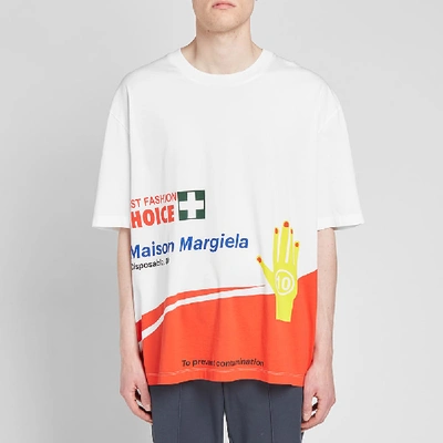 Shop Maison Margiela 10 First Fashion Choice Oversized Tee In White