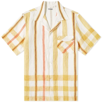 Shop Our Legacy Short Sleeve Box Shirt In Yellow