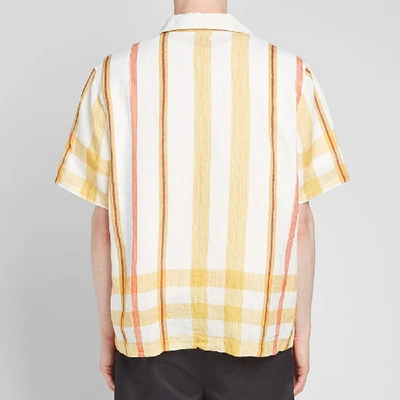 Shop Our Legacy Short Sleeve Box Shirt In Yellow