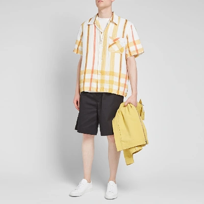 Shop Our Legacy Short Sleeve Box Shirt In Yellow