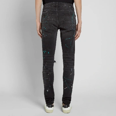 Shop Amiri Paint Splatter Jean In Black