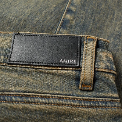 Shop Amiri Stack Jean In Blue