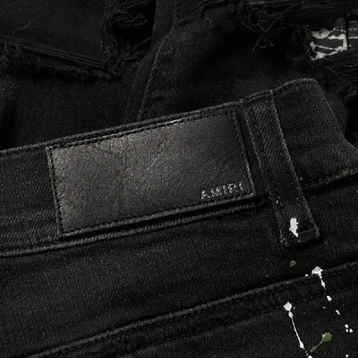 Shop Amiri Art Patch Jean In Black