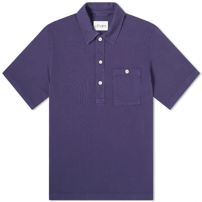 Shop Albam Cotton Pullover Shirt In Blue