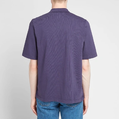 Shop Albam Cotton Pullover Shirt In Blue