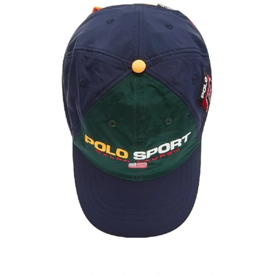 Shop Polo Ralph Lauren Sport Multi Logo Baseball Cap In Blue